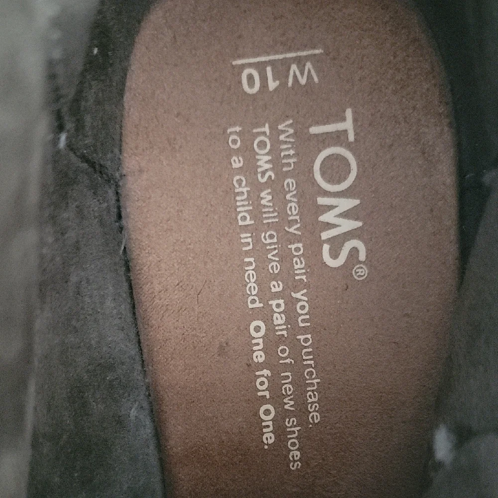Toms Olive Brown Wedge Shoes with Lace-Up Design - Picture 4 of 7